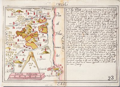 Karte des County Limerick, Irland, 16. Jahrhundert, ca. 1588 von Unknown artist