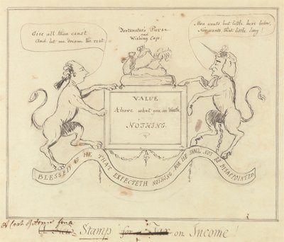 Ein Wappen für eine Steuerstempel von Unknown artist