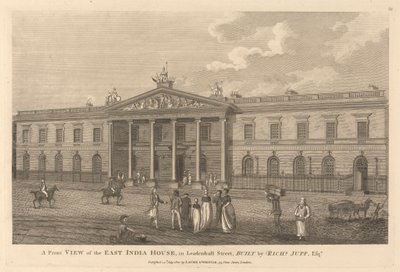 Vorderansicht des East India House in der Leadenhall Street von Unknown artist
