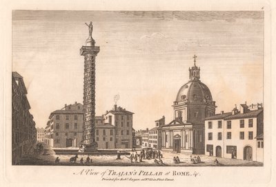Ansicht der Trajanssäule in Rom usw. von Unknown artist