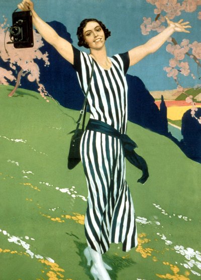 Werbeanzeige für Kodak-Kamera, 20er Jahre von Unknown artist