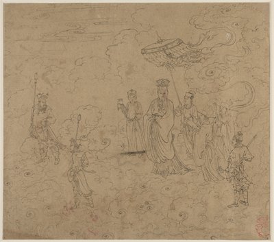 Album der daoistischen und buddhistischen Themen: Prozession der daoistischen Gottheiten: Blatt 8 von Unknown artist