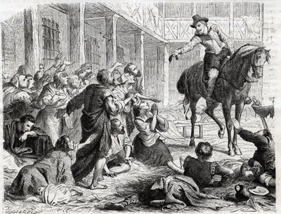 Alphonse (Alfonso Gieronimo) von Ornano 1548-1610 während der Pest von Bordeaux 1604 - Gravur von 1860 von Unknown artist