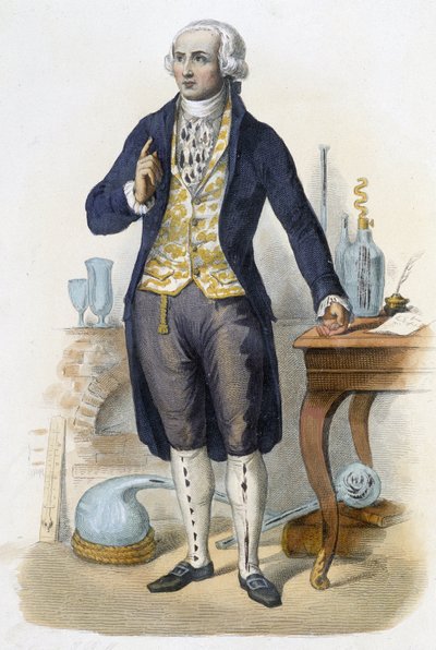 Antoine Laurent de Lavoisier - in „Le Plutarque français“, ed. Mennechet, Paris von Unknown artist