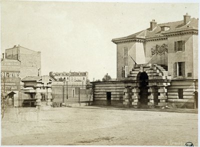 Barrière du Maine - in „Les barrières de Paris“ von Gouviot von Unknown artist