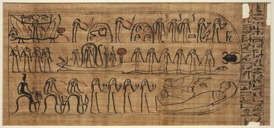 Buch von Amduat von Buiruharmut, mit Elementen der zehnten bis zwölften Stunde von Unknown artist