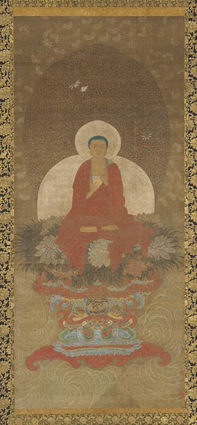 Buddha auf einer Matte aus Kusa-Gras thronend von Unknown artist
