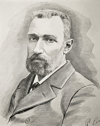 CURIE, Pierre (1859-1906). Französischer Physiker. Porträt von 1898. von Unknown artist