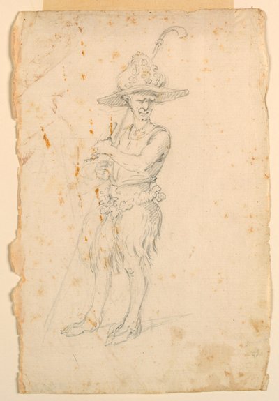 Kostümentwurf: Ein Satyr für ein Ballett von Unknown artist