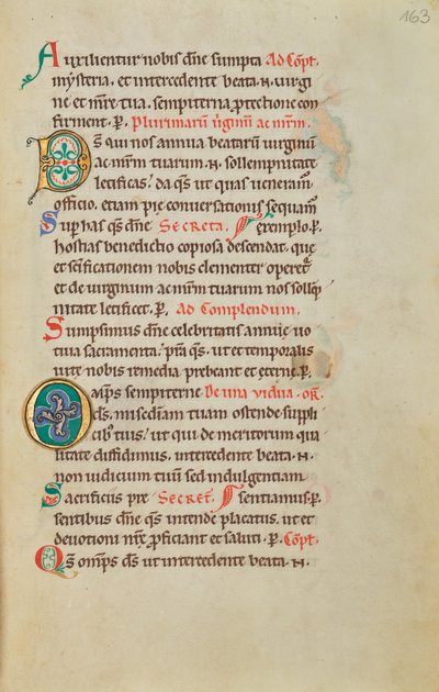Dekorierter Initialbuchstabe D; Dekorierter Initialbuchstabe O von Unknown artist