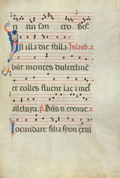 Dekorierter Initialbuchstabe I von Unknown artist