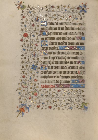 Geschmückte Textseite von Unknown artist