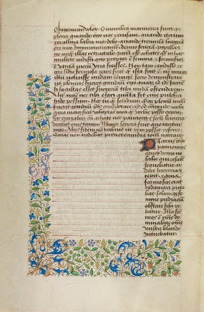 Dekorierte Textseite von Unknown artist