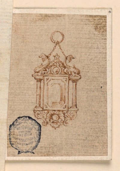 Entwurf für ein Anhänger von Unknown artist