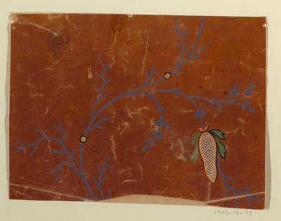 Entwurf für einen gewebten Stoff, Fragment von Unknown artist
