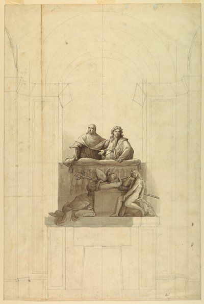 Detailansicht der drei Figuren von Unknown artist