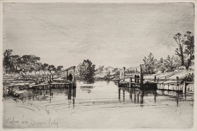 Egham-Schleuse von Unknown artist