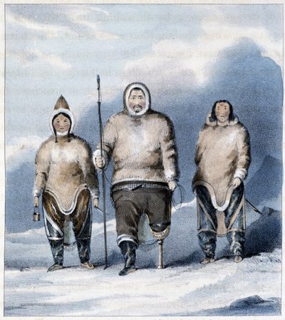 Eskimos: Shulamina, Tulluachiu und Tirikshiu von Unknown artist