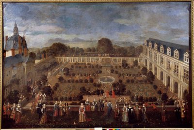 Fest im Herzogspalast 1673 für den Aufenthalt von König Ludwig XIV. und seinem Hof. Anonymes Gemälde von Unknown artist