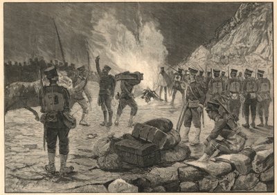 Erster Chinesisch-Japanischer Krieg - Japanisch-Chinesischer Krieg, Landung in Chemulpo (Inchon in Korea) im Jahr 1894 - Gravur von 1894 von Unknown artist