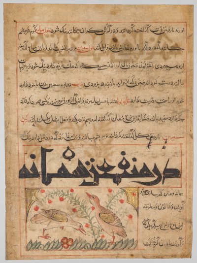 Folio aus einem persischen Manafi