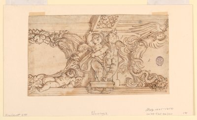 Fries mit Putti und Medaillons von Unknown artist