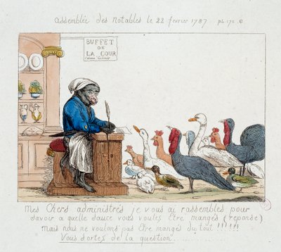 Französische Revolution: „Die Versammlung der Notabeln vom 22. Februar 1787“ von Unknown artist