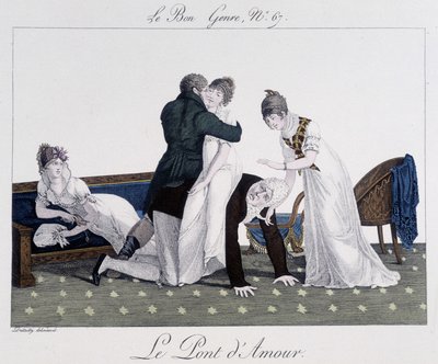 Spiel: Die Brücke der Liebe - in "Le bon genre", Nr. 67 von Unknown artist