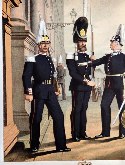 Grenadiere der schwedischen Garde, um 1890 von Unknown artist
