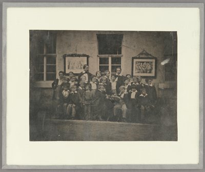 Gruppenporträt von Schuljungen und ihrem Lehrer, Norddeutschland von Unknown artist