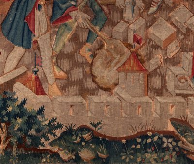 Geschichte von Saint Piat und Saint Eleuthère, Szene 5 (Detail links unten) von Unknown artist