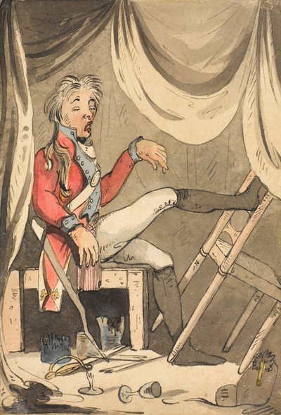 Wenn jemand sagt, ich bin betrunken im Dienst - verdammt, ich werde ihn mit einem Tritt versorgen - verdammt, 1796 von Unknown
