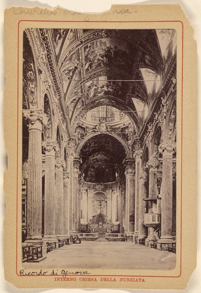 Innenraum der Kirche Della Nunziata von Unknown artist