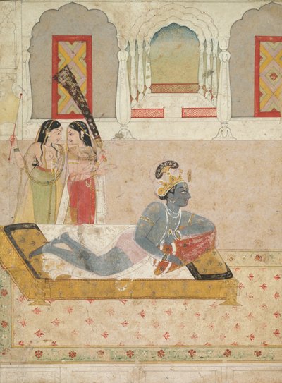 Krishna wartet auf Radha von Unknown artist
