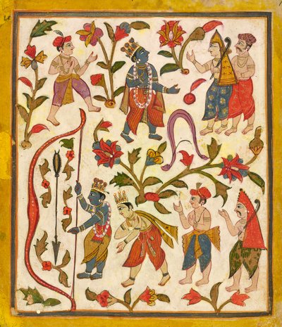 Krishna und der Bogen, Folio 24 aus dem 