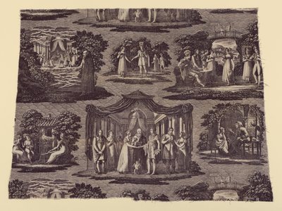 La Trêve de Dieu (Gottes Waffenstillstand) (Möbelstoff) von Unknown artist