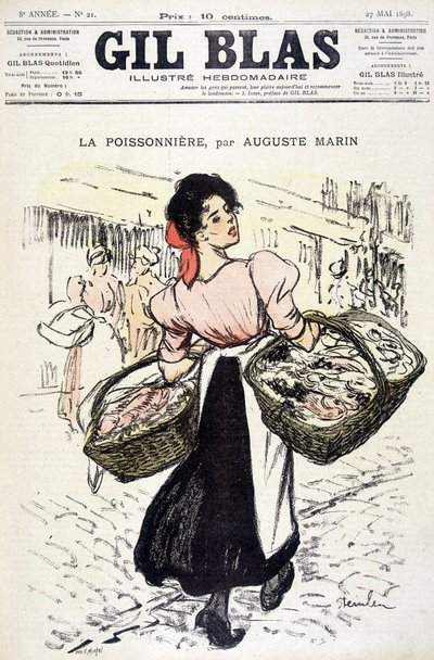 La fishonnière von Auguste Marin. In „Gil Blas“, am 27.05.1898 von Unknown artist