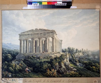 Der Tempel der Concordia in Agrigent von Unknown artist