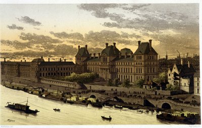 Louvre unter Ludwig XIV. in „Paris durch die Jahrhunderte vom 13. Jahrhundert bis zur Gegenwart“ 1882 von Unknown artist