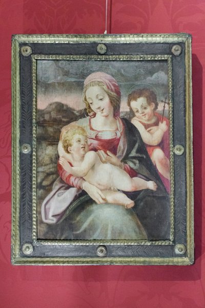 Madonna mit Kind und Johannes dem Täufer von Unknown artist
