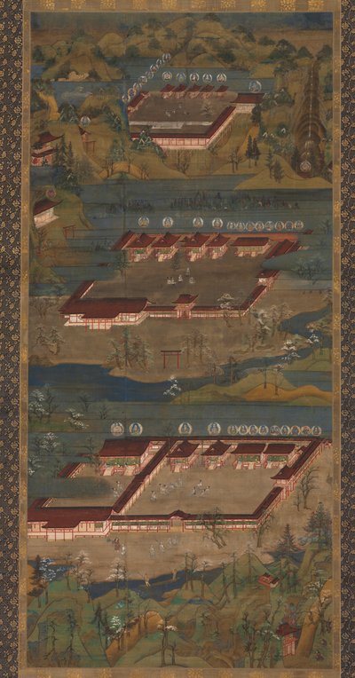 Mandala der drei Schreine von Kumano von Unknown artist
