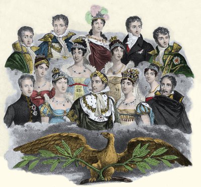 Napoleon Bonaparte und seine Familie von Unknown artist