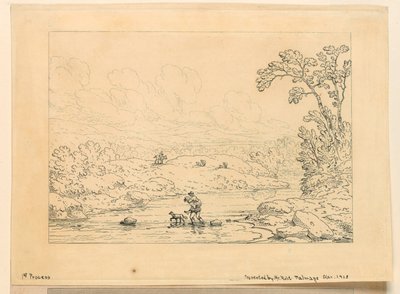 Pastorale Szene, erster Prozess von Unknown artist