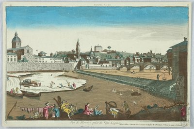 Guckkasten, Vue de Florence Prise de Vaga Loggia, 19 von Unknown artist