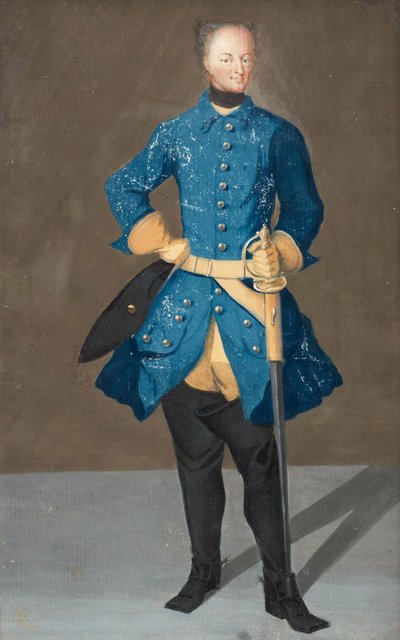 Porträt von König Karl XII. von Schweden (1682-1718) von Unknown artist