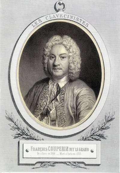 Porträtmedaillon von François Couperin genannt Le Grand von Unknown artist