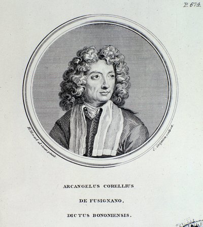Porträt von Arcangelo Corelli (Stich) von Unknown artist