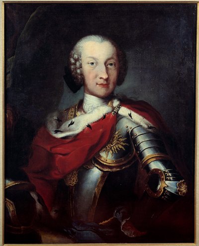 Porträt von Karl Emanuel III. (1701-1773) Herzog von Savoyen, König von Sardinien, Großmeister der Annunziade. Anonymes Gemälde. 18. Jahrhundert. Paris, Museum der Ehrenlegion von Unknown artist