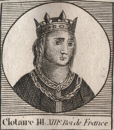 Porträt von Clothaire III von Unknown artist