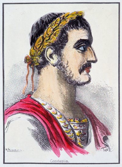 Porträt von Konstantin, römischer Kaiser von Unknown artist